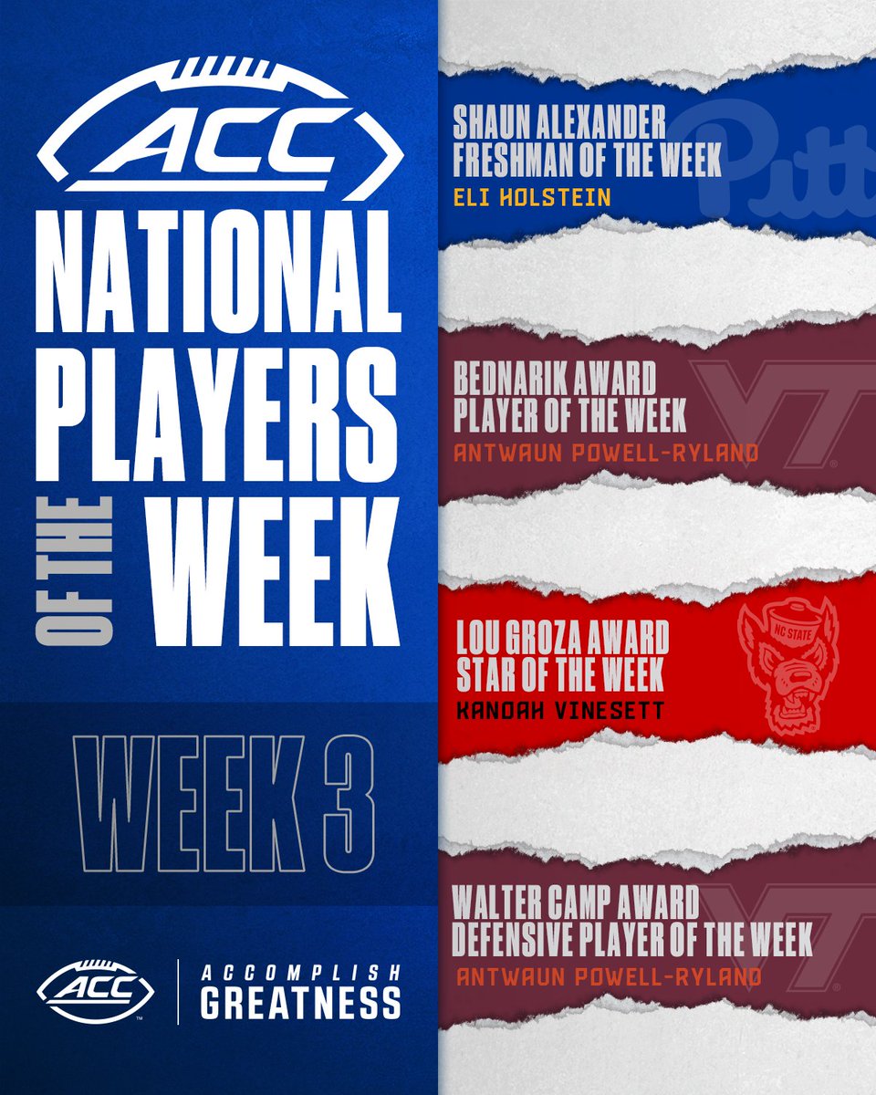 Offense ✔️
Defense ✔️
Special teams ✔️

ACC reppin' nationwide 👇