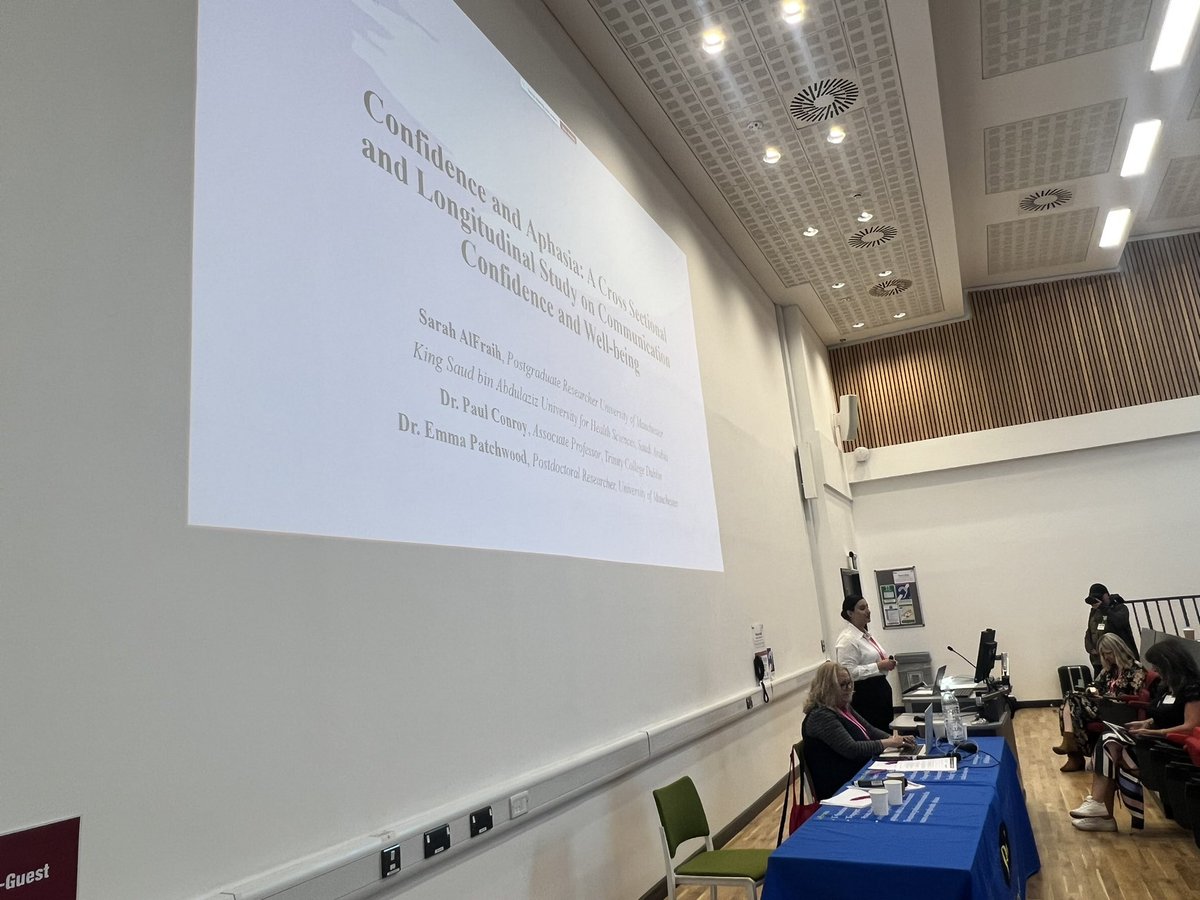 British Aphasiology Society Conference 2024 (@basconf24) on Twitter photo Next up Sarah AlFraih presents a cross sectional, longitudinal study on communication confidence and wellbeing #BASConf24 <a href="/BasAphasia/">British Aphasiology Society</a> Next up Sarah AlFraih presents a cross sectional, longitudinal study on communication confidence and wellbeing #BASConf24 <a href="/BasAphasia/">British Aphasiology Society</a>