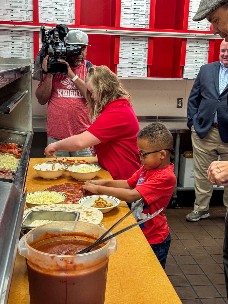 imospizza's tweet photo. It’s Imo’s for Kids Day! 🍕 Jo-Jo and Polina helped us make some delicious pizzas, and now it’s your turn to help! 10% of all sales today will go to @VarietySTL  to support kids and teens with disabilities. Let’s make a difference together—order now!

📲 https://t.co/VoSFSctemf https://t.co/V8S0v3mh45