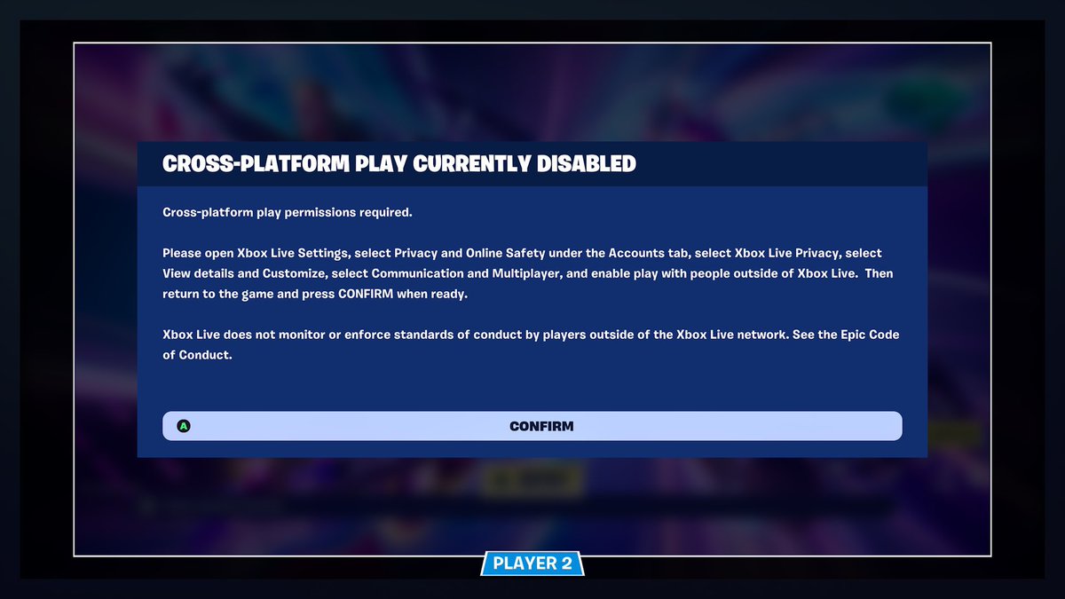 WDBlackAngel's tweet photo. @FortniteStatus While we are on the subject of “crashes”I get the following message randomly. I can’t acknowledge it by hitting “A” to confirm as it is asking me to. No other buttons work either. The only way I get out is by returning “Home” &amp; restarting the game. I was playing on a XBox S. Thx! https://t.co/aJR3WFTDq8