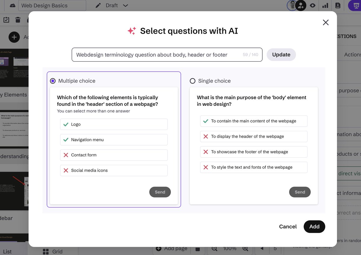 I am really loving the simplicity of integrating interactive questions into my <a href="/genially/">Genially</a> using the AI assistant. Great time saving feature!