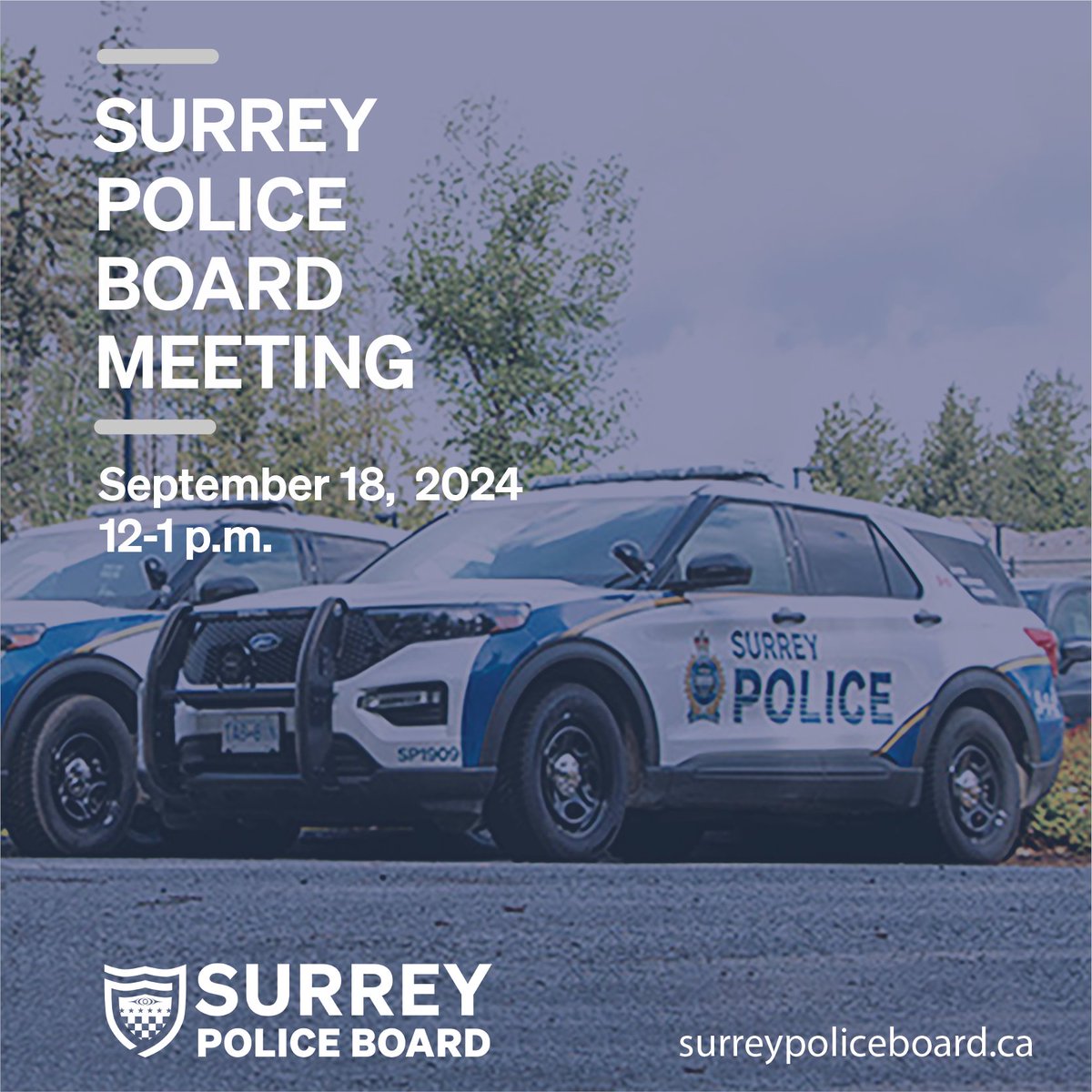 SPSBoard's tweet image. Reminder the Surrey Police Board meeting will begin at 12 p.m. today. You can view the live stream here: youtube.com/live/_FGLJC5VJ…