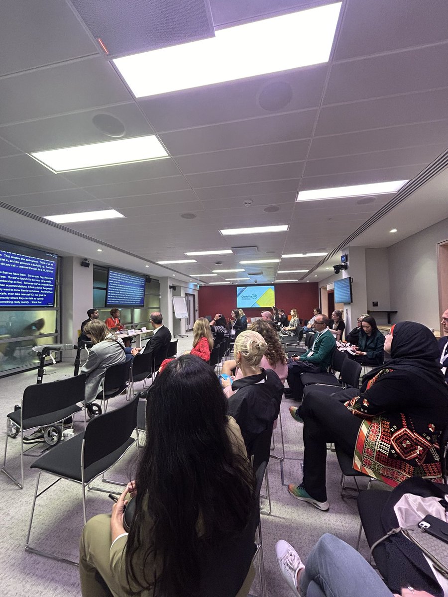 Working group moderated by <a href="/MelanieEusebe/">Melanie V. Eusebe MBE</a> and Zubair Basra on Equitable Employment: Fostering Inclusive Accommodation and Mental Wellness Strategies at the @DisabilityIN conference - “coming together emboldens us” it sure does! #Disability #MentalHealthAwareness #HealthEquityNow