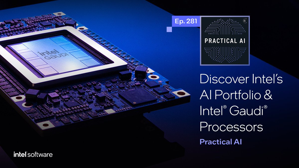 Dive into the evolving landscape of #AI hardware and software. In this blog, we recap a recent episode of Practical AI and hear from members of the Intel family on Intel Gaudi AI accelerators and how our AI hardware is set to make a real-world impact. intel.ly/4dWETbO