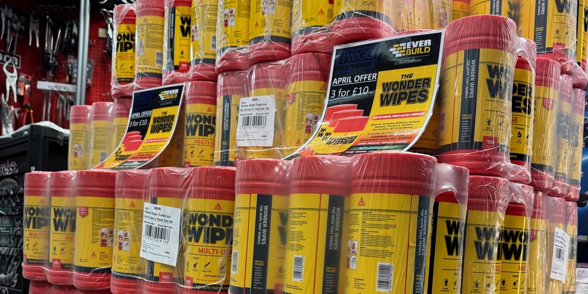 TwiggsMatlock's tweet image. Don't miss out on our Everbuild Wonder Wipes deal! Get three tubs for only £10 + VAT; the offer is available exclusively in-store. 🧼

Hurry, while stocks last! Visit us at our Matlock Stores.

#twigg #everbuild #wonderwipes #multiusewipes