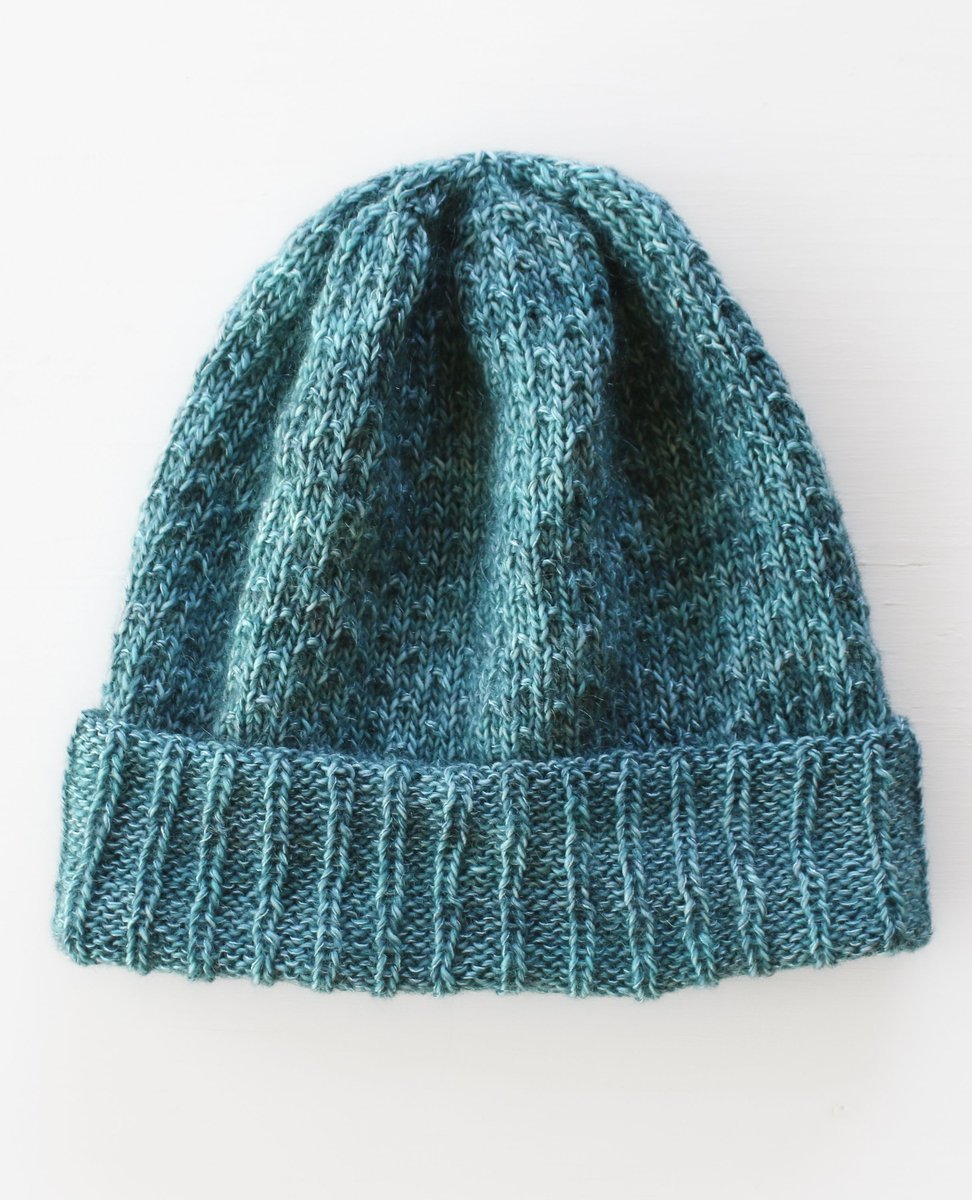 Everything’s better when you’re wearing mohair &amp; silk. Just ask our Honey Hat. 

Now available in kits that feature Tosh Silk Cloud. Pictured in Undergrowth.
madelinetosh.com/products/honey…