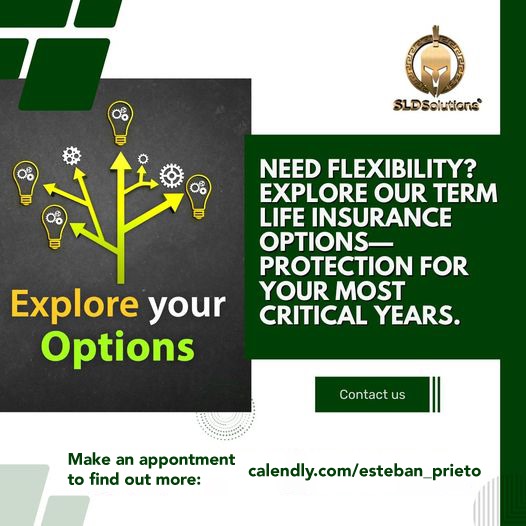 Esteban35194622's tweet image. Secure peace of mind for your family during the times it matters most. Discover flexible Term Life Insurance solutions. 🛡️ #LifeInsurance #SLDSolutions bit.ly/sldep