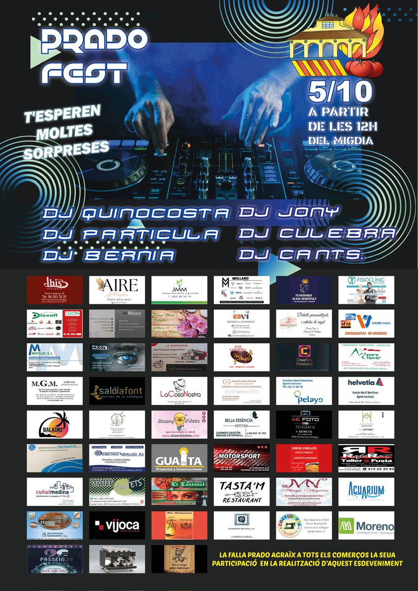 La nostra esperada festa ja aplega. 🎉🔥🍅

#PradoFEST
