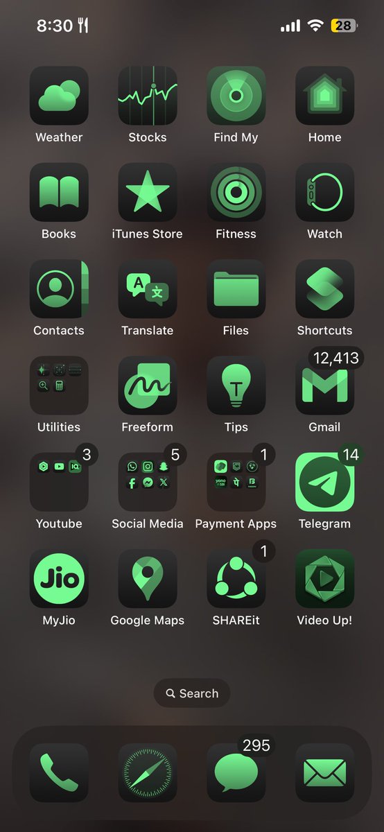 kingZawer's tweet photo. iOS 18 😍 https://t.co/68oafZ08qZ