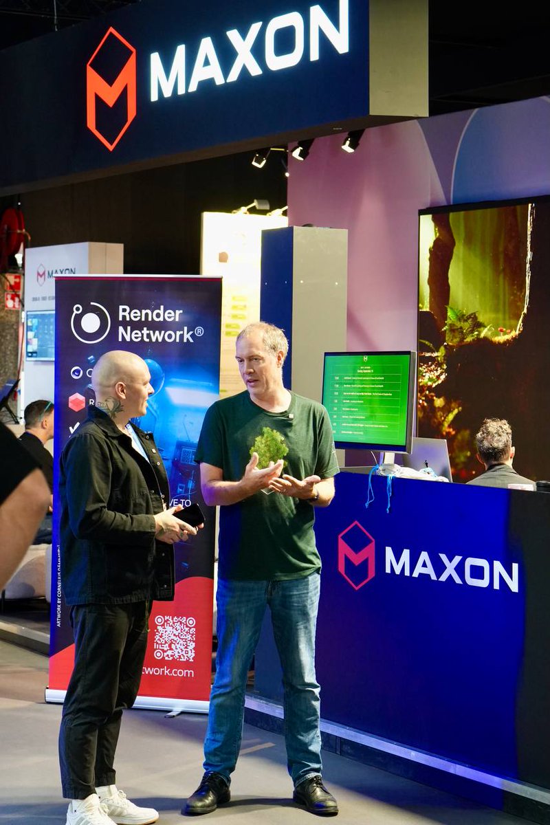 rendernetwork's tweet image. At #IBC2024 Render Foundation grant recipient @Andreylebrov caught up with @MaxonVFX’s CEO @dmcgavra for a special interview about the Redshift @rendernetwork integration.

The full video is coming soon—don’t miss it!

Subscribe to Andrey’s channel to stay in the loop: 👀