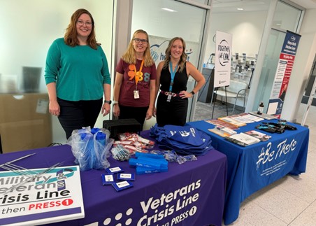 VANWIHCS's tweet photo. VA NWIHCS hosted Overdose Awareness &amp; Suicide Prevention tables at Lincoln, Omaha &amp; Grand Island facilities. We served ~170 veterans, 20 staff &amp; ordered 32 naloxone prescriptions.  #OverdoseAwareness #SuicidePrevention https://t.co/ys55UzCsbf