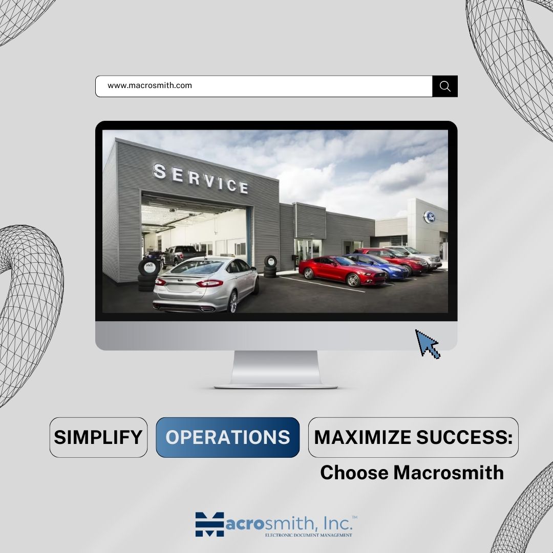 macrosmith_'s tweet image. Macrosmith is revolutionizing the dealership industry by turning chaos into order. With its cutting-edge document management system, it centralizes and streamlines all your data.
--
🌐 macrosmith.com

#dealership #autosolutions #macrosmith #documentmanagement