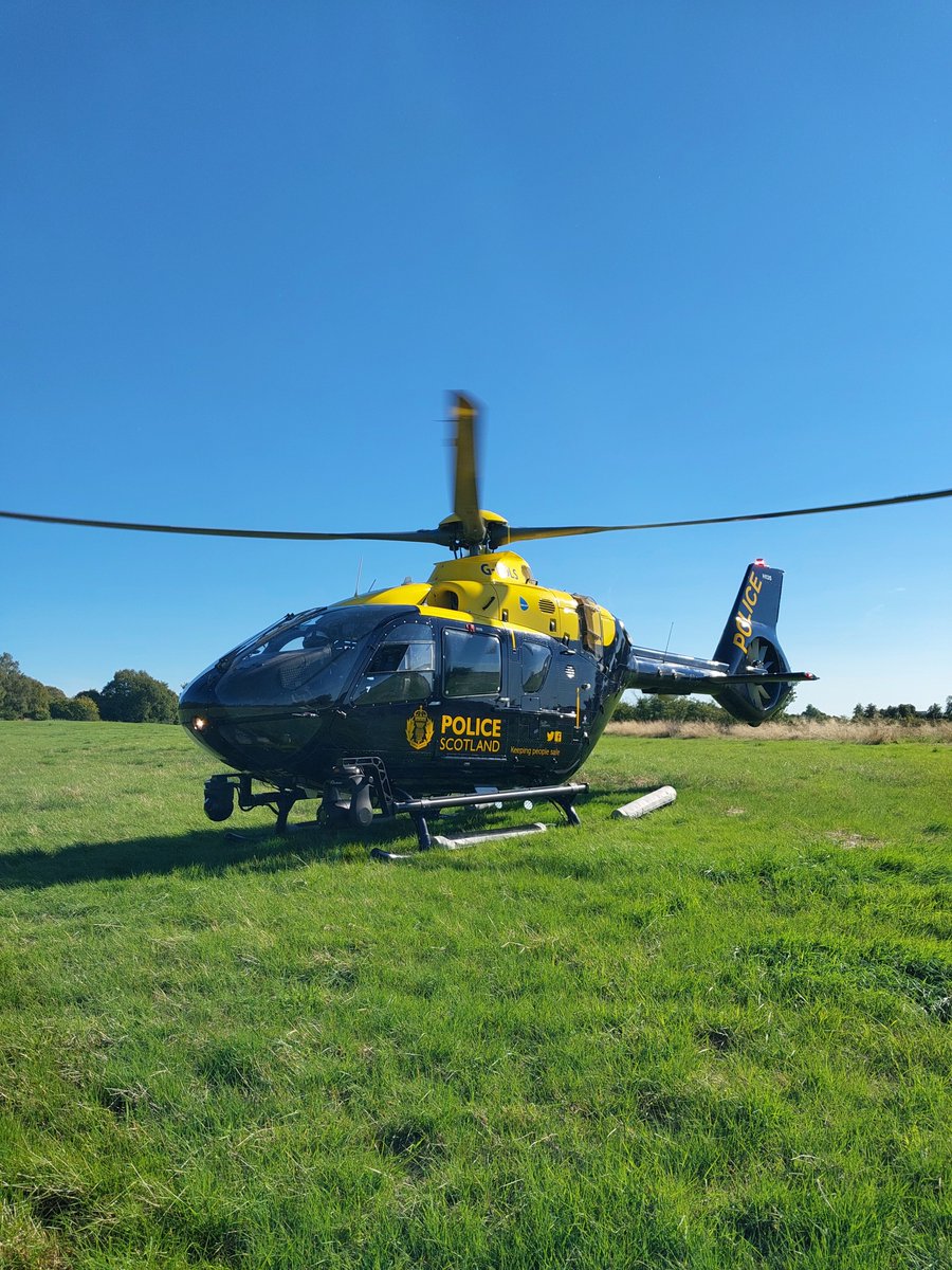 Police Scotland Air Unit (@psosair) on Twitter photo The Police Helicopter assisted <a href="/PSOSNorthLshire/">Police Scotland North Lanarkshire</a> today to locate a walker in the Uddingston area. The walker had became disoriented and confused in a large rural area, with the crew landing to assist her and escort her back to safety. #KeepingPeopleSafe #Teamwork The Police Helicopter assisted <a href="/PSOSNorthLshire/">Police Scotland North Lanarkshire</a> today to locate a walker in the Uddingston area. The walker had became disoriented and confused in a large rural area, with the crew landing to assist her and escort her back to safety. #KeepingPeopleSafe #Teamwork