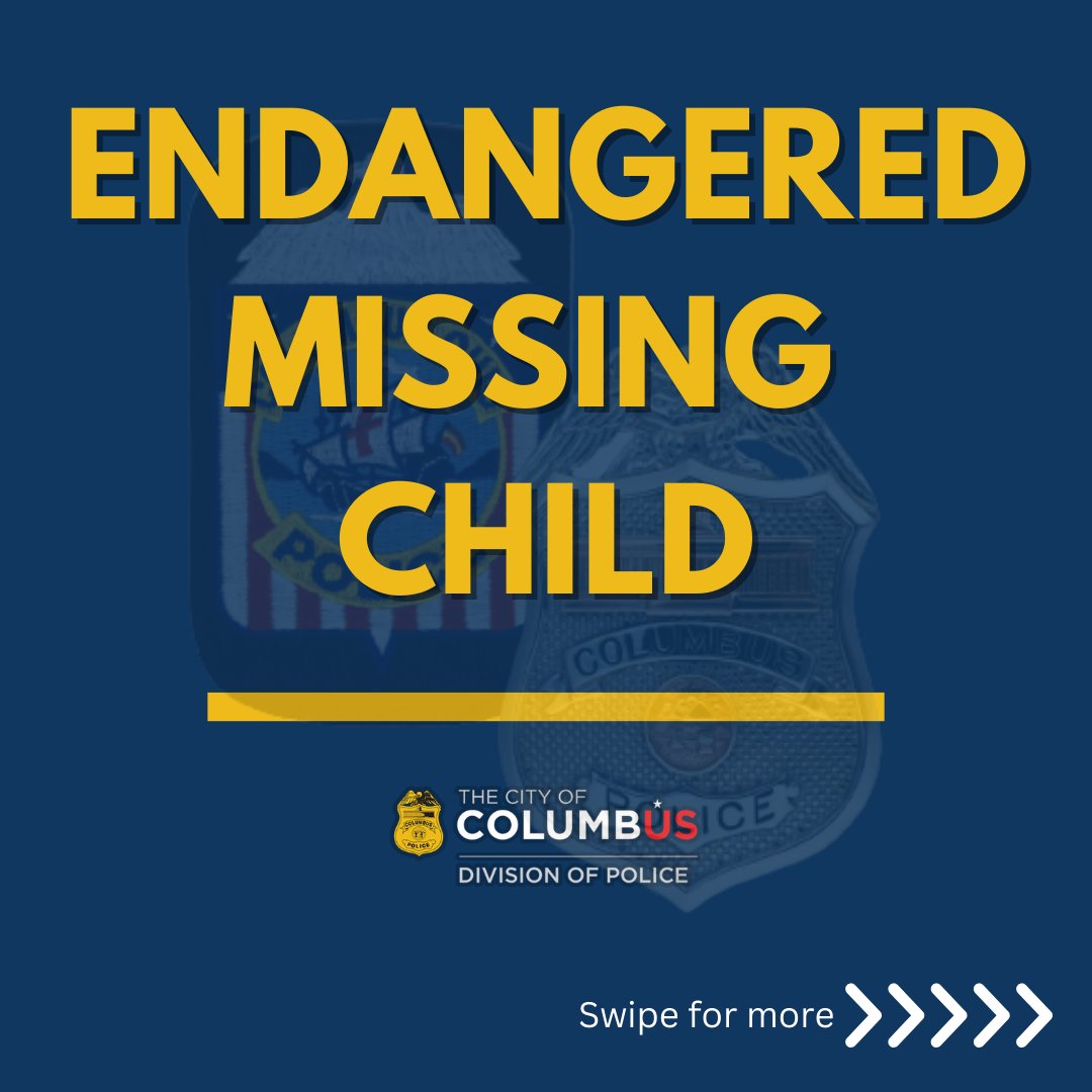 ColumbusPolice's tweet photo. Durone Ellis was last seen wearing a black shirt and black shorts near the intersection of E. Main St. and Miller Ave.  Anyone with information is asked to contact the Columbus Police Missing Persons Unit at 614-645-2358 or 614-645-4545. Reference report #240695755. https://t.co/6Jt2GFGo9s