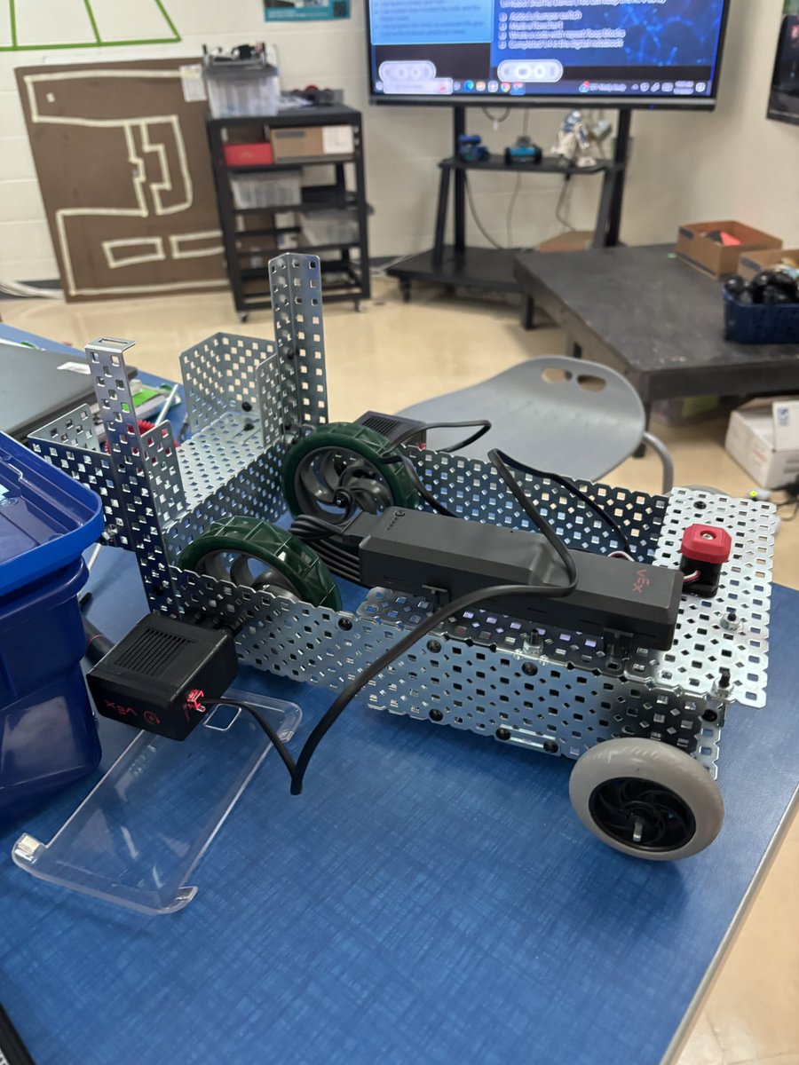 Res-q-bots designed, created, and coded. My Leestown “interns” are hard at work! <a href="/TheLeestownWay/">The Leestown Way</a> <a href="/PLTWorg/">Project Lead The Way</a>