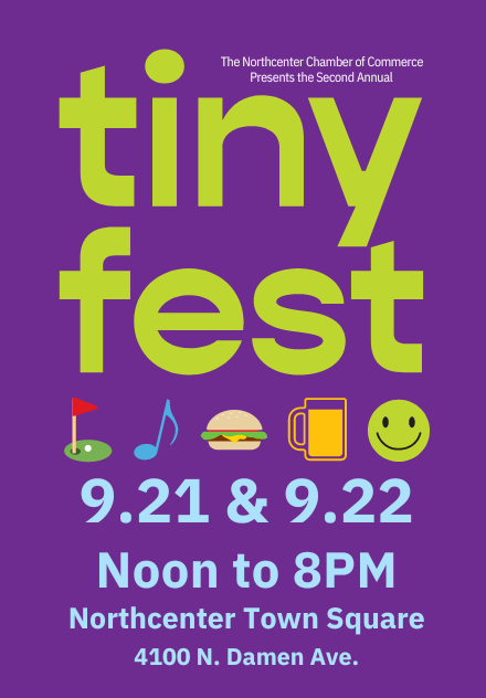 Celebrate the end of the summer with us at Tiny Fest this weekend from 12-8pm! Learn more at tinyfestchicago.com :) #northcenter #Chicago