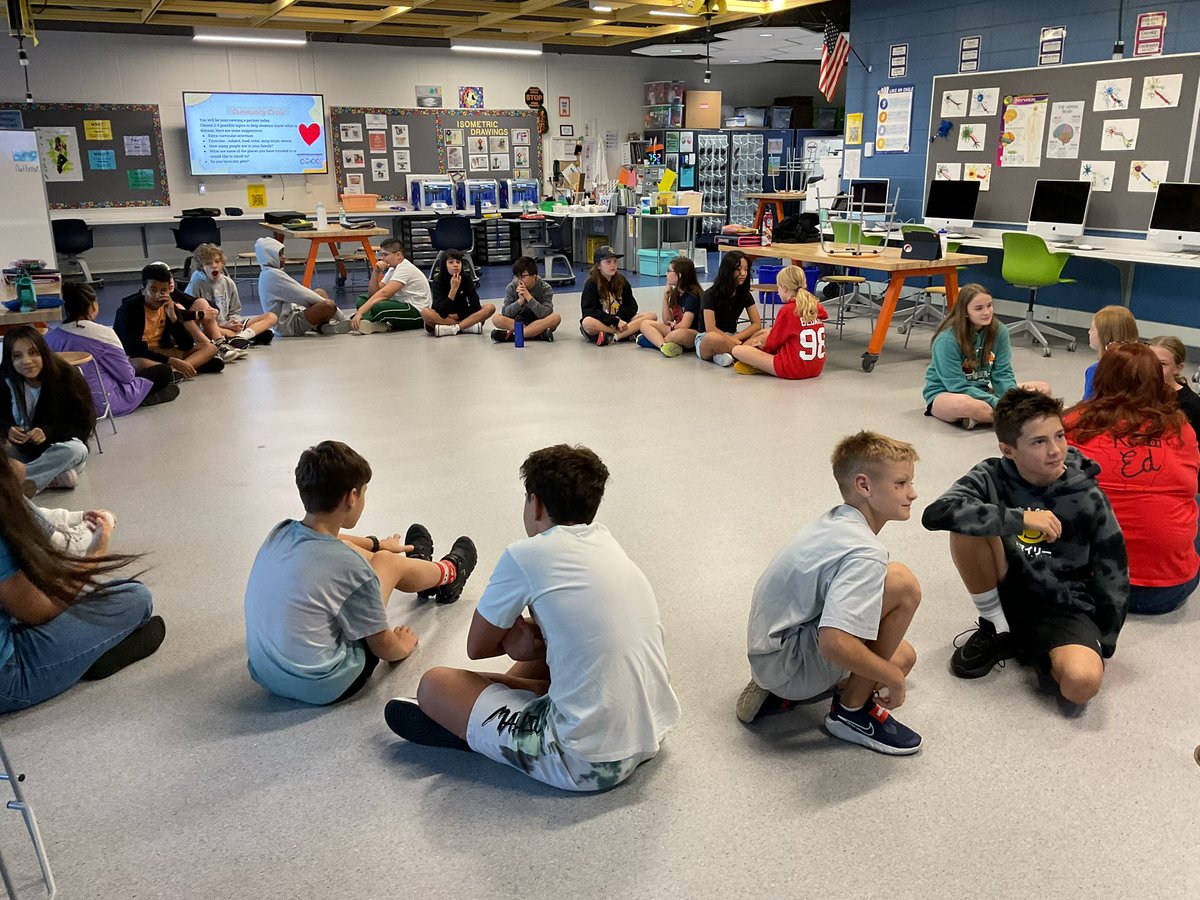 Students had fun learning about each other in this morning’s ‘group share’ activity. 
<a href="/TheMsBalmes/">Kathryn Balmes</a> <a href="/District_73/">Hawthorn District 73</a> <a href="/HawthornMSN73/">Hawthornmiddlenorth73</a> #SEL