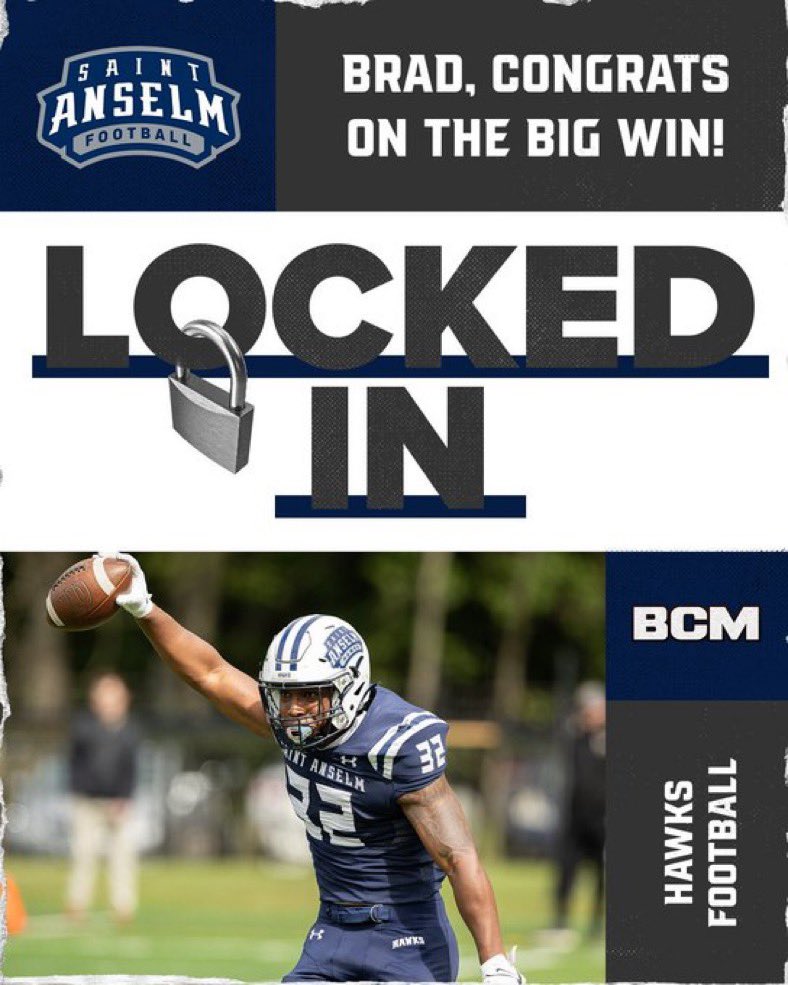 Thank you! <a href="/STAHawksFB/">Saint Anselm Football 🏈 #BCM</a>
