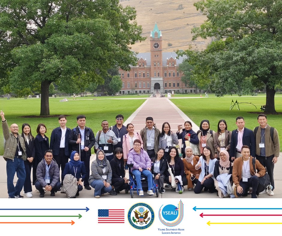 Last week, YSEALI PFP fellows from across all four Institutes participated in Arrival Orientations and Study Tours in Washington DC, Montana, and Detroit. This week, they began their professional fellowships all across the United States!

#YSEALIPFP #StateDept #ExchangeOurWorld