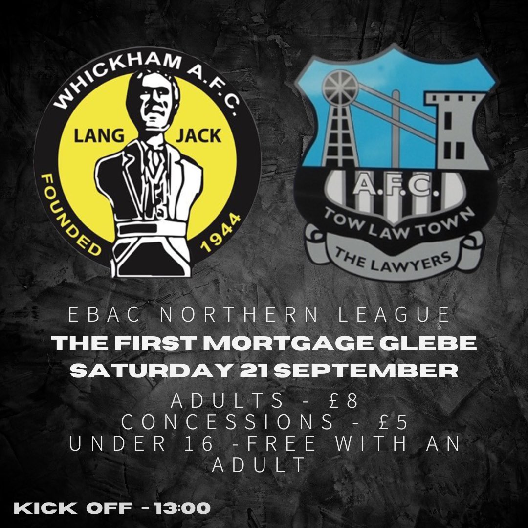 Whickham FC (@whickhamfc) on Twitter photo NEXT UP! π
Itβs a special occasion as we host a family fun day against <a href="/Towlawtown/">Tow Law Town AFC #Lawyers</a> to celebrate Ross Peareth reaching 400 appearances for the club πͺ
π« Can we get a 400+ crowd to celebrate the milestone?
β±οΈ Earlier kick-off time of 13:00.
#BackTheJacks NEXT UP! π
Itβs a special occasion as we host a family fun day against <a href="/Towlawtown/">Tow Law Town AFC #Lawyers</a> to celebrate Ross Peareth reaching 400 appearances for the club πͺ
π« Can we get a 400+ crowd to celebrate the milestone?
β±οΈ Earlier kick-off time of 13:00.
#BackTheJacks