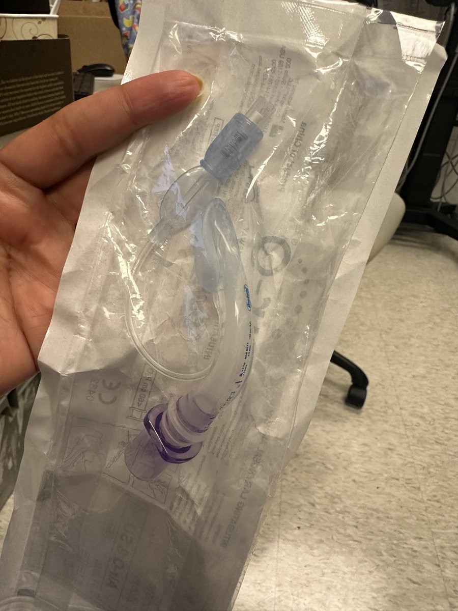 SapnaKmd's tweet image. The cutest LMA you ever did see. Pilot balloon is same size as airway! #PedsAnes #anesthesiology #difficultairway
