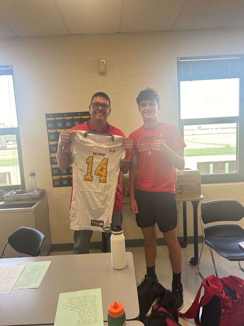 Happy teacher appreciation week. Thank you Mr.Kauffmann for being a great teacher and making class fun. <a href="/CoachKolowski/">Adam Kolowski</a> <a href="/BataviaFootball/">Batavia Football</a>