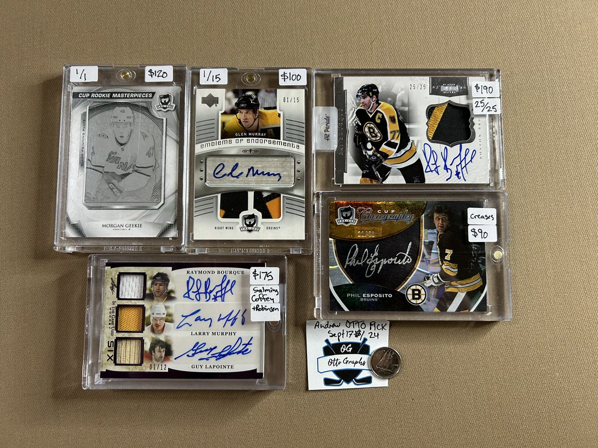 otto_pick's tweet photo. Montreal Canadiens for sale. Price on each card in Cad$.  I can ship anywhere https://t.co/HFMgPkENwC
