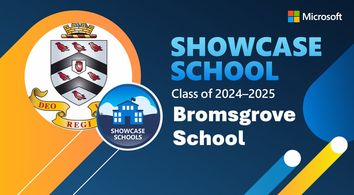 We are very excited to announce that Bromsgrove Senior School is officially a 2024-25 🎊Microsoft Showcase School🎊. This recognises our use of #EdTech to support the very best in teaching and learning for our students.  #ShowcaseSchool #EducatorsInTech #AIinEducation