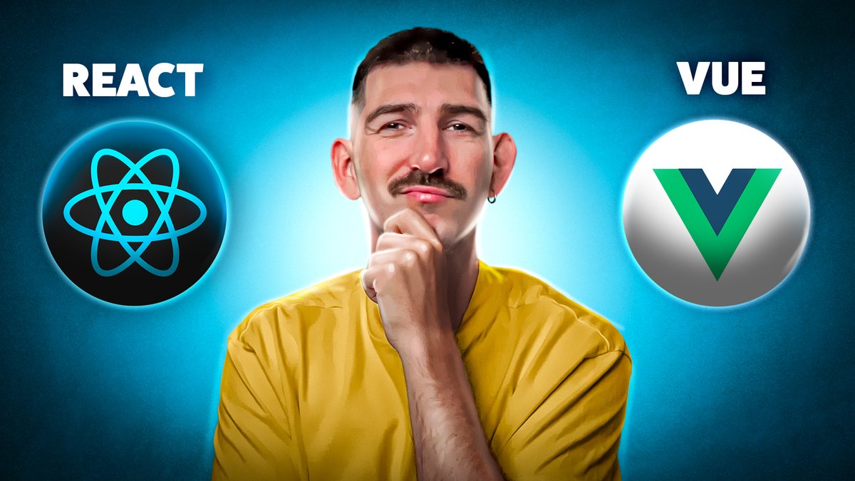 Nouvelle vidéo 
"React vs Vue en 2024 – Lequel choisir ?"
youtu.be/ekytObUD4KQ

Je vais me faire insulter... 😂