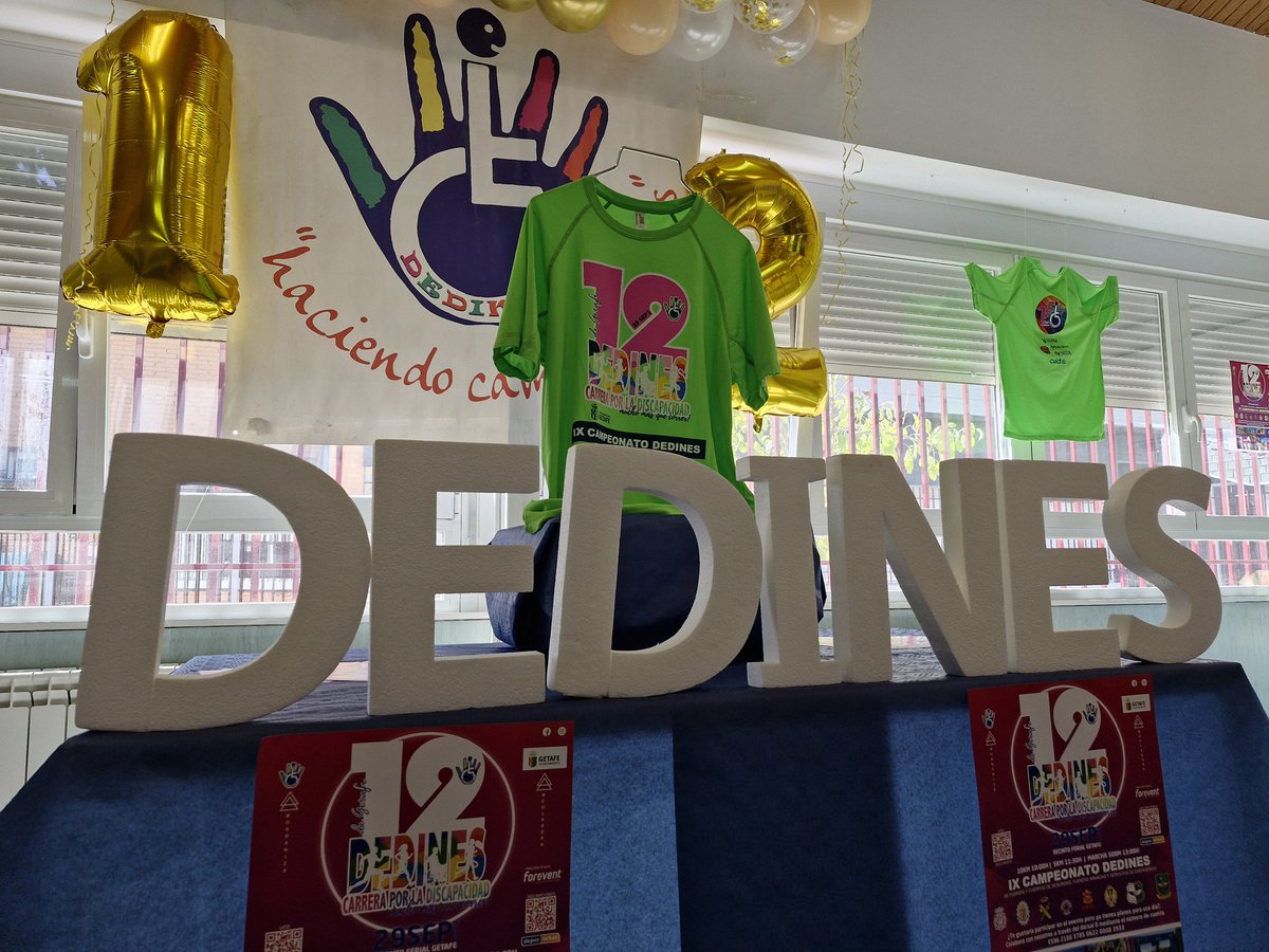 DeporteGetafe's tweet photo. Esta mañana hemos visitado la sede de @Dedines_Asoc para asistir a la presentación de la 12 Carrera por la Discapacidad de #Getafe que se celebrará el domingo 29 de septiembre.

Siguen a la venta los dorsales para esta carrera en https://t.co/gk0twTiKfB

#Getafe #DeporteenGetafe https://t.co/VegkLaXtQE