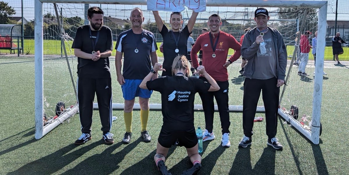 A big congratulations to Martin from The Salvation Army Open Door Project for winning ‘Man of the Match - Staff’ at todays 
<a href="/HomewardsUK/">Homewards</a>
 Football Tournament, Newport and thanks to Stacey @HJCymru for supporting our team!