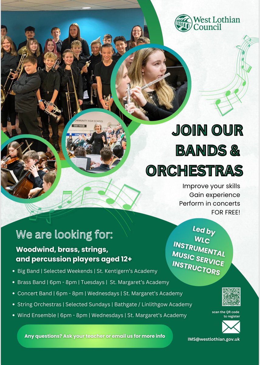 Our regional bands and orchestras resume from TODAY! See your music instructor for more information.🎵🥁🎻🎺🎷🎵