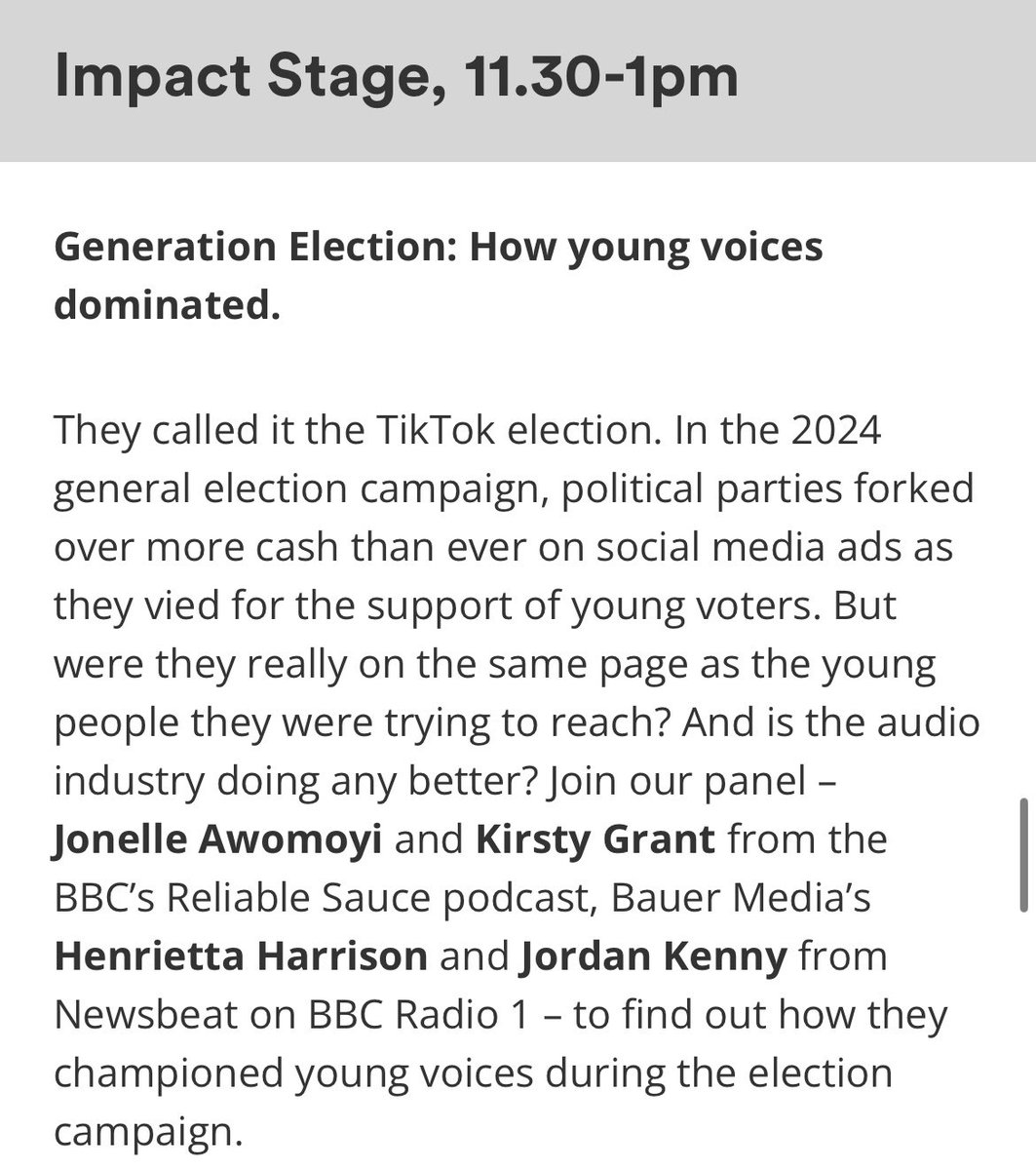KIRSTYGRNT's tweet image. thanks to everyone who came to see our talk at the @radioacademy festival! ❤️🔥