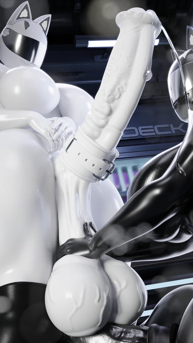 Don't ask why she is mesmerized and tugging on your giant nuts~