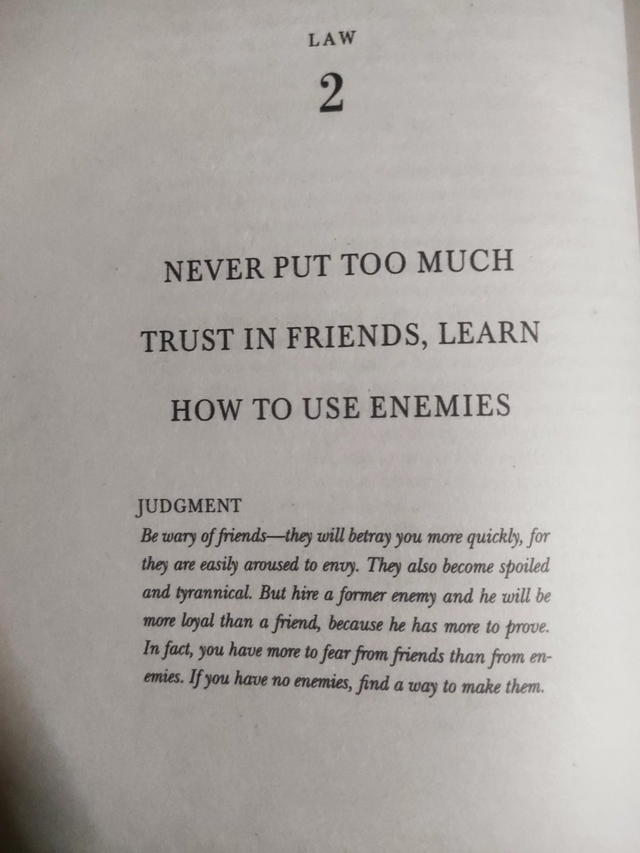 shanee_patel's tweet photo. Day 2 of 75 hard days challenges ✌
🧠 Day 2 of 48 | The 48 Laws of Power Challenge

🔑 Law 1: Never Put Too Much Trust In Friends, Learn How To Use Enemies
#75harddays #day2
#48LawsOfPower #Law1 #PowerMoves #StayStrategic #MasteryInPower https://t.co/vTJmWw7qGl