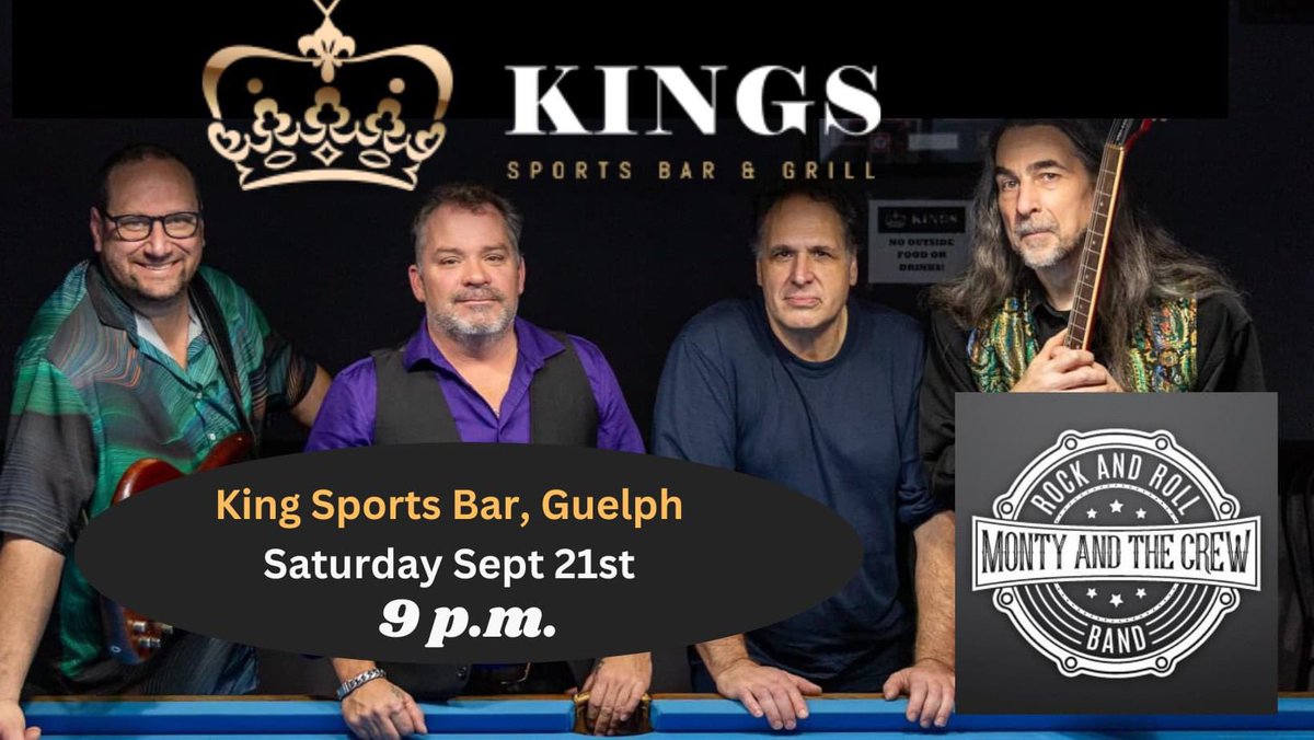 Playing back home in Guelph on Saturday night at 9 pm!