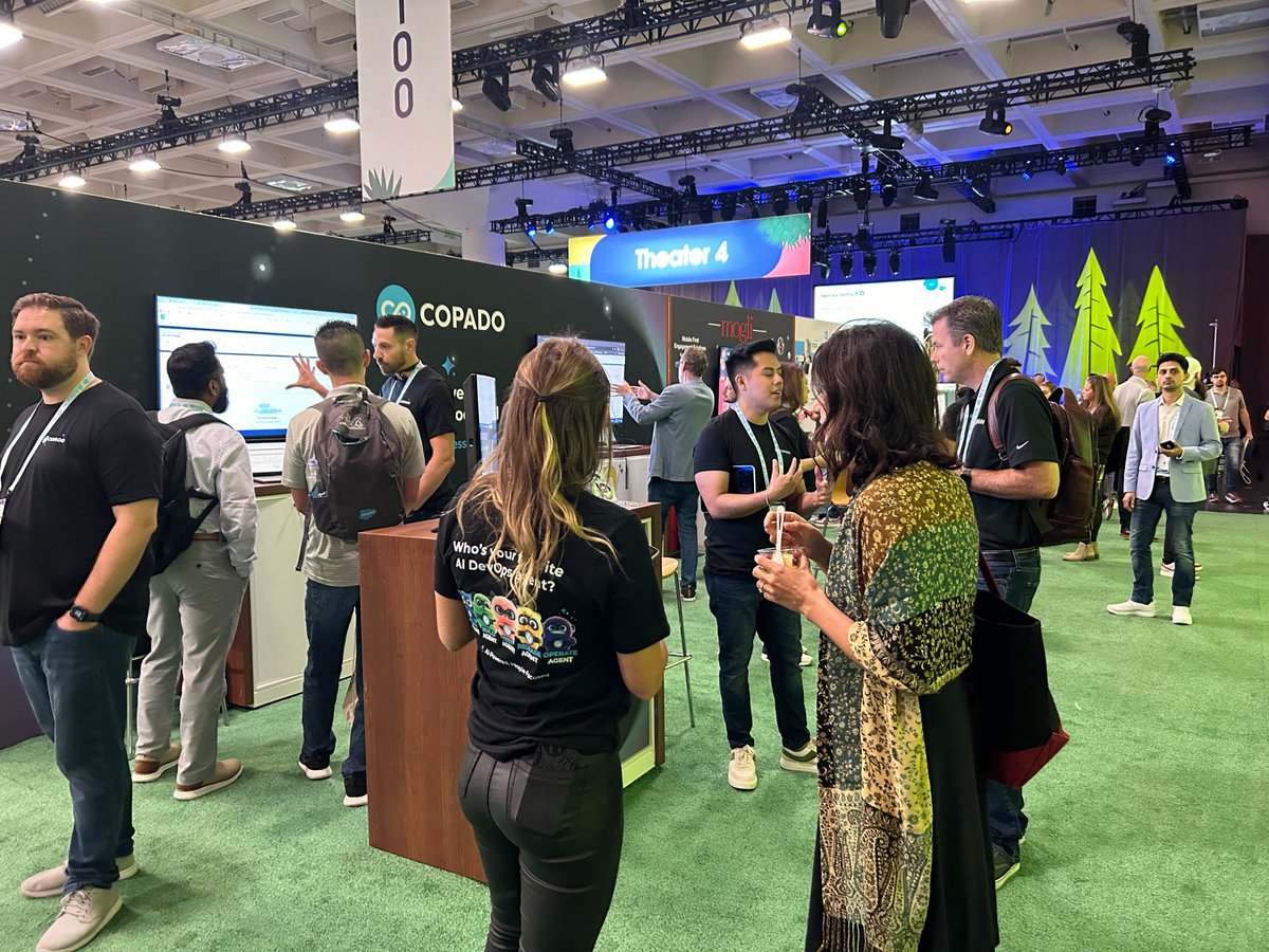 CopadoSolutions's tweet photo. 🌞 Good morning! We had an amazing time yesterday and are fully recharged to connect with you today at our booths in the Main Campground and Trailblazer Forest! Stop by to learn more about Copado AI DevOps Agents. We can’t wait to chat! 🚀

#DF24 #CopadoDF24 #CopadoAIAgents https://t.co/ggxUcPq3T8
