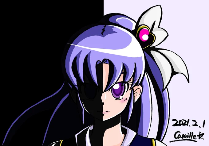 割と描いてるハピネスチャージプリキュア。やっぱ好きなんだよ。 #画廊Camille 