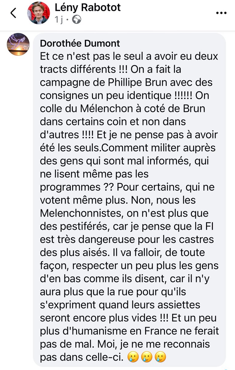 AvecTerlez's tweet photo. @CaroleDelga @Francois_Ruffin Bonjour @CaroleDelga, du coup vous en dites quoi des méthodes du député #Brun qui colle du Melenchon selon les territoires et dans les autres, il dit n’avoir aucun lien avec Melenchon ? 😏 https://t.co/oDP7joTYgq