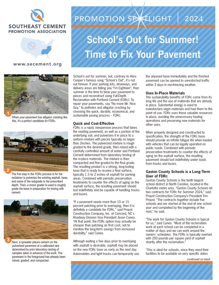 Read our September Spotlight #1: School’s Out for Summer! Time to Fix Your Pavement 
secement.org/wp-content/upl…