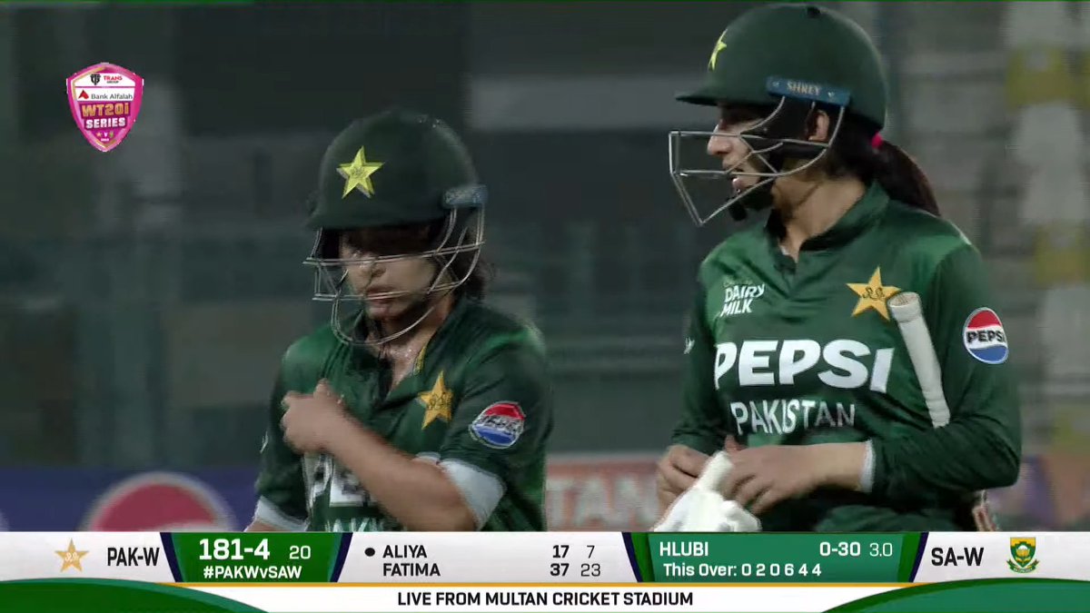 grassrootscric's tweet photo. Pakistan have recorded their highest-ever total in WT20Is! 👏🏽

This is also the 4th-highest total by any team against South Africa Women.

#PAKWvSAW | #BackOurGirls https://t.co/rqEmtElwYp