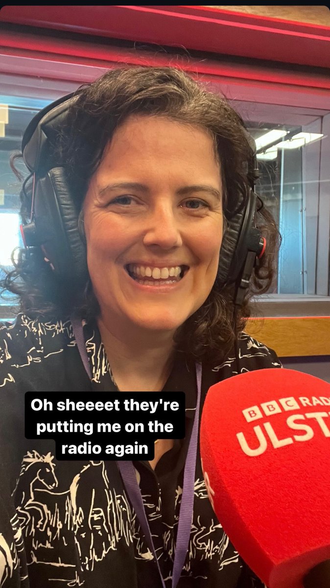 JaneyMaaaccc's tweet image. Turns out I&apos;ve got a face for radio 
@bbcradioulster @marielouisemuir