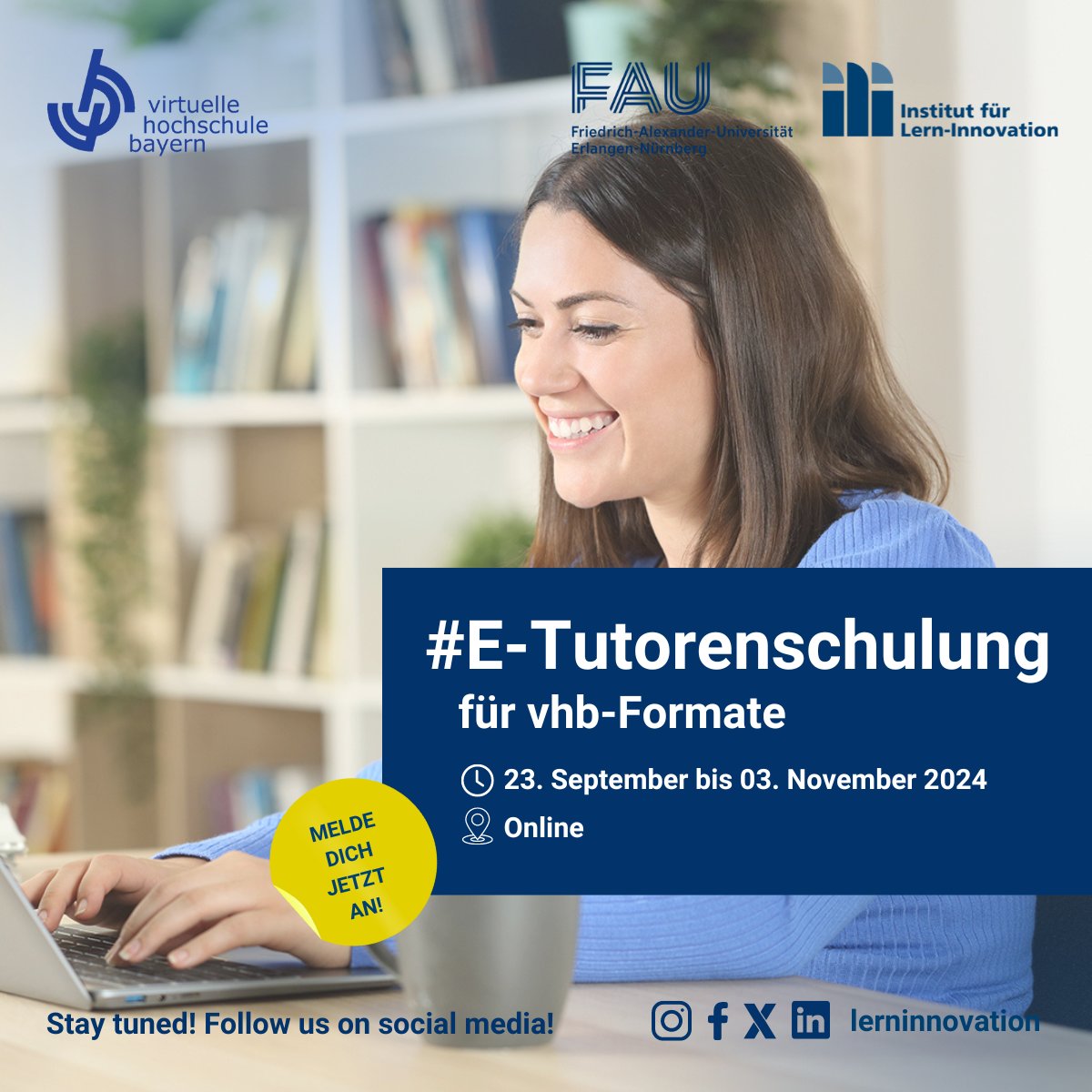 📢 Anmeldung für E-Tutorenschulung endet morgen! 📢 Verbessere deine E-Learning-Fähigkeiten mit Themen wie Betreuung, Kommunikation und Kursdurchführung. Teilnahme kostenfrei. Jetzt anmelden: t1p.de/na4az 🎓📚💬 #lerninnovation #schulung #Tutoring #digitalelehre #vhb