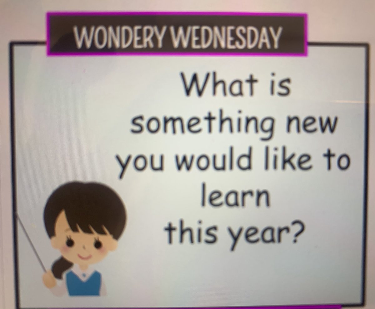 Today we talked about things we wanted to learn this year! Some kids want to learn Math, and some want to learn how to fly! 😊