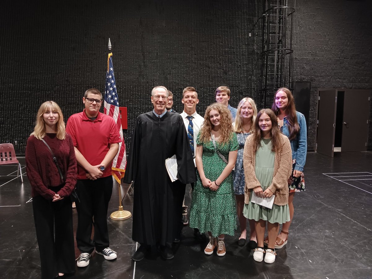 AP Government students attended a naturalization ceremony today.   20 people from 16 different countries received their citizenship!