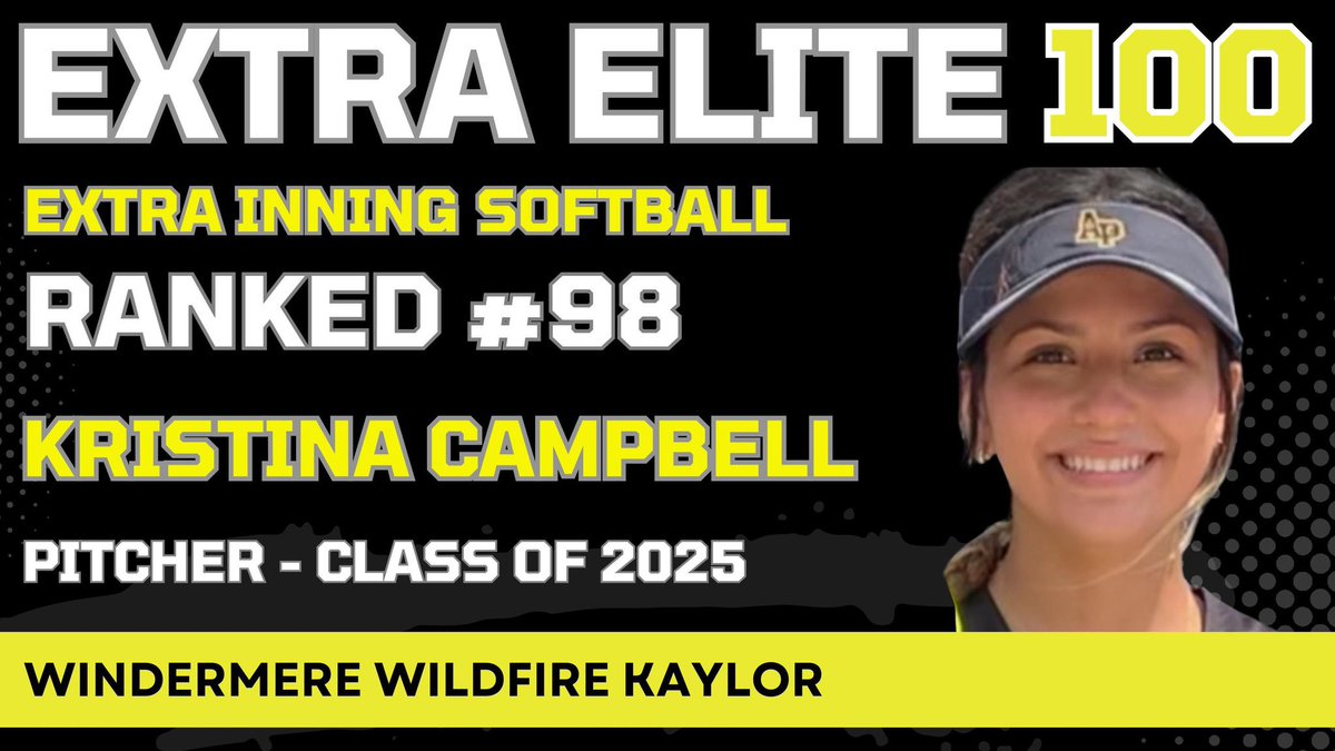 Wildfire18u's tweet image. Great things happening in WiFi Nation!  Another top 100 player in the country has been announced! Congrats @Kristin13618290 &amp;amp; family! Coming in at #98 with @ExtraInningSB 👀💪🏽💪🏽🔥🔥🔥#catchingwildfire #uncommitted #LetsGoo @SBRRetweets @CoastRecruits @THEWOWSB @SoftballDown