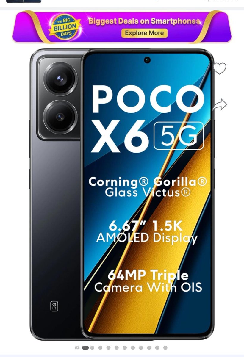 Naseeb420's tweet photo. POCO X6 (REDMI NOTE 13 PRO)
8+256
14891 only 

#FlipkartBigBillionDays2024 
#POCOIndia #Flipkartsales https://t.co/nFrQehMOza