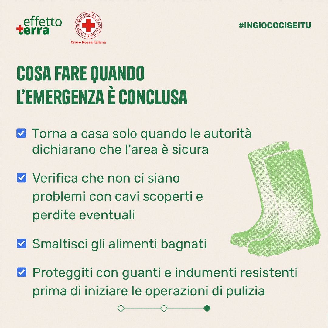 📍 Come prepararsi al rischio di alluvione o allagamenti? Cosa fare quando sono in corso e quando, invece, l'emergenza è conclusa?

Segui i consigli della CRI 👇

#EffettoTerra