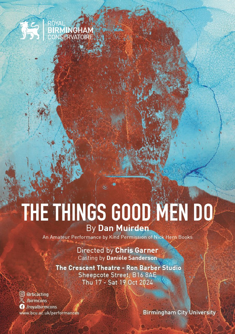 BirmCons's tweet photo. 🎭✨ON SALE NOW - Citizenship by Mark Ravenhill, The Welkin by Lucy Kirkwood, and The Things Good Men Do by Dan Muirden at @crescenttheatre this October!✨🎭 Get your tickets via our website: https://t.co/7uUzHqIs8f https://t.co/Uhgn9WWb4m