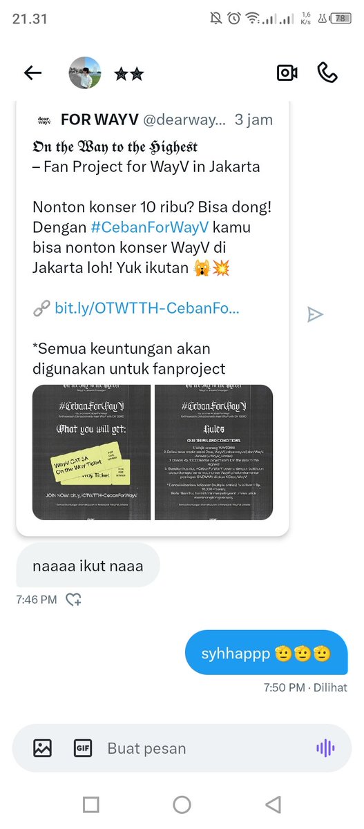 spiderjieee's tweet photo. @dearwayvid aku selalu bilang ke temen ku klo aku kangen banget sama Kun, aku pengen banget liat Kun dance dan bermain piano depan mata ku
dan temenku jg selalu support aku as WAYZENNIπ€
(Mereka kasih tau aku ada projek donasi ini, agar aku jg bisa berdonasi sambil join GA) #CebanForWayV https://t.co/1Py81agoJ7